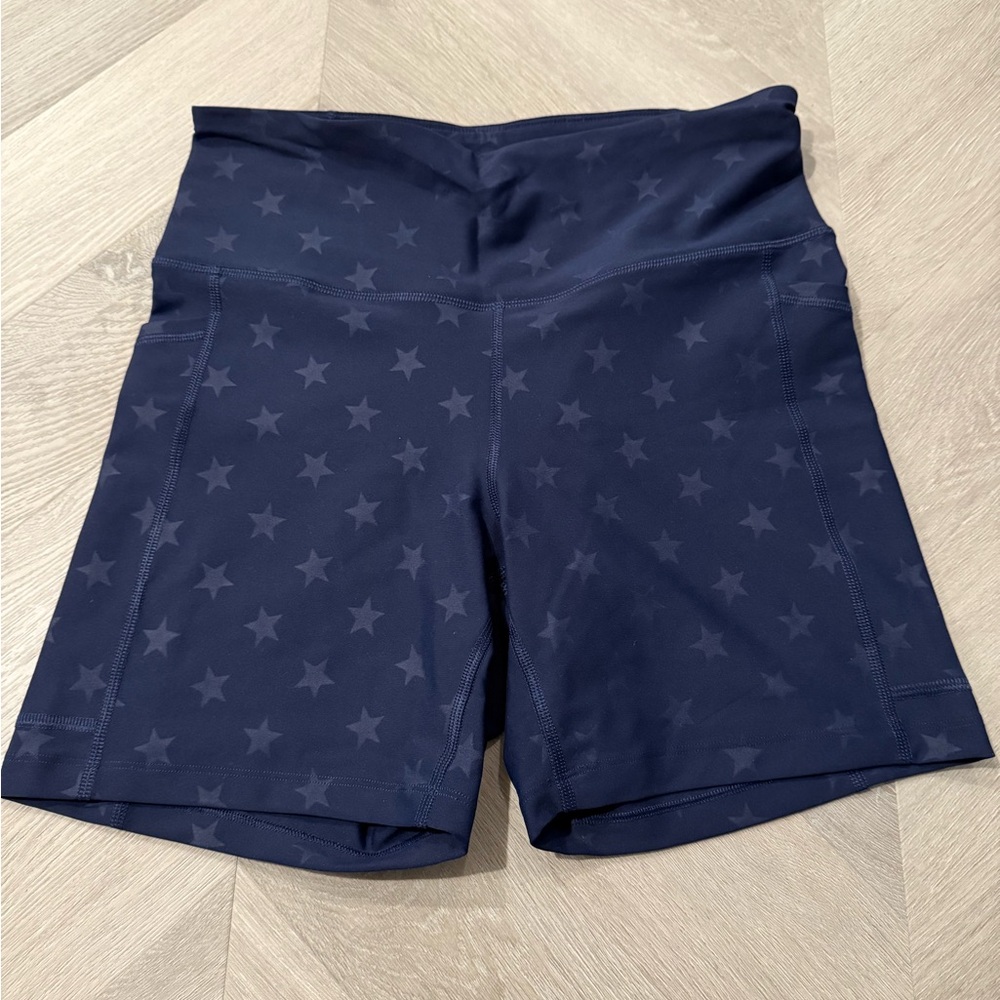 Old Navy Powersoft Women's Biker Shorts - Navy Stars